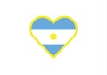 Argentina love heart shape national symbol