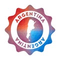 Argentina low poly logo.