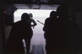 argentina Marines disembark a landing craft during an amphibious assault demo during the malvinas war abril 1982