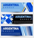 Argentina modern banner template