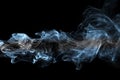 Argentina national smoke flag on a black background Royalty Free Stock Photo