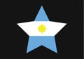 Argentina national symbol vector illustration emblem coat of arms south america latino Royalty Free Stock Photo