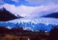 Argentina: The Perito Moreno Glacier at Lake Argentino in Patagonia Royalty Free Stock Photo