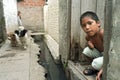 Portrait of Argentinian boy and his dogs