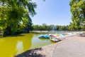 Argentina Rosario pedal boats in the pond of independence park