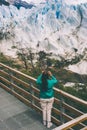 Argentina, Santa Cruz - desember, 2018 Panorama of Perito Moreno glacier Royalty Free Stock Photo