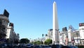 BUENOS AIRES,ARGENTINA Buenos Aires sign and Obelisco in Buenos Aires in Argentina.