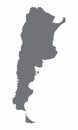 Argentina silhouette map