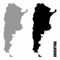 Argentina silhouette maps