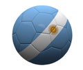 Argentina soccer football ball 3d rendering