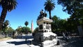 argentinasan juan main square and sculture of president juan faustino sarmiento