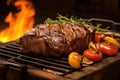 argentine asado grilled meat on a traditional parrilla Royalty Free Stock Photo