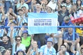 Argentine fans arrive at the Royalty Free Stock Photo