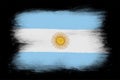 The Argentine flag Royalty Free Stock Photo