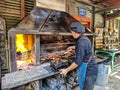 Argentine food called Parrillada served in the La Boca neighborhood, Buenos Aires, Argentina Royalty Free Stock Photo