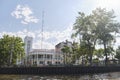 Argentine Naval Prefecture building as seen from the Lujan river, in Tigre