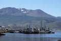 Argentine naval station in Ushuaia, Argentina Royalty Free Stock Photo