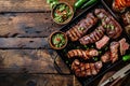 Argentine Parrilla with Grilled Meats and Chimichurri Sauce