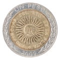 Argentine Coin peso Royalty Free Stock Photo