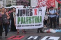 Argentine protesting in solidarity with Palestine against Israel attack