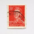 Argentine stamp Royalty Free Stock Photo