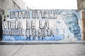 Argentine street mural paying homage to Eva Peron