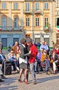 Argentine tango in the streets of Turin