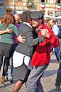 Argentine tango in the streets of Turin