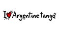 Argentine tango style music love message