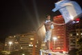 Argentine Waving Flag in Copacabana Royalty Free Stock Photo