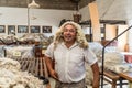 Argentinean farmer shows sheep farm tour with jokes and smiles