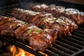 argentinian asado ribs on a grill