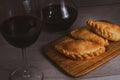 Argentinian delicious empanadas and wine