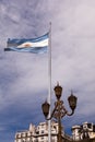 Argentinian Flag, Buenos Aires, Argentina Royalty Free Stock Photo