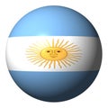 Argentinian flag sphere