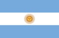 Argentinian national flag in accurate colors, official flag of argentina in exact colors Royalty Free Stock Photo