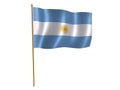 Argentinian silk flag