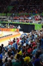 Argentinian volleyball fans at Maracanazinho Royalty Free Stock Photo