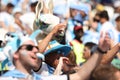 Argentinians fans in the match between Argentina National Team vs. Saudi Arabia National Team Royalty Free Stock Photo