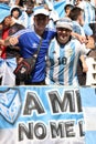 Argentinians fans in the match between Argentina National Team vs. Saudi Arabia National Team Royalty Free Stock Photo