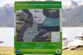 Argentino Lake and Perito Moreno Glacier map in Patagonia, Argentina Royalty Free Stock Photo