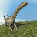 Argentinosaurus dinosaur - 3D render Royalty Free Stock Photo