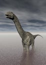 Argentinosaurus dinosaur in the lake Royalty Free Stock Photo