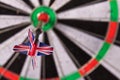 Arget dart with arrow over blurred bokeh background