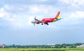 Argo plane bearing number VN-A694 Airbus A321 of VietJet Air landing