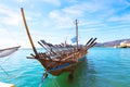 Argo ship copy of prehistoric vessel in port Volos, Greece