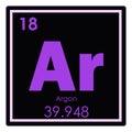 Argon chemical element