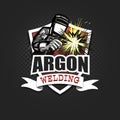 Argon welding logo template design