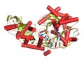 Argonaute-2 (human) enzyme. Part of the RISC complex and plays role in RNA interference (RNAi). 3D illustration