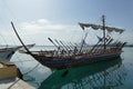 the Argonauts boat located on the Volos promenade Royalty Free Stock Photo